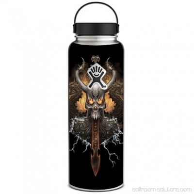 Skin Decal For Hydro Flask 40 Oz Wide Mouth / Thunder God Logo